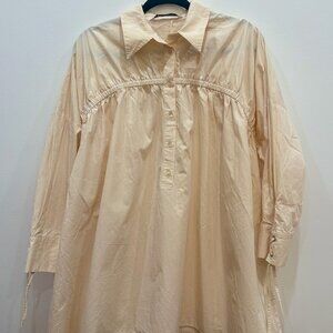 Zara Cream Babydoll Dress